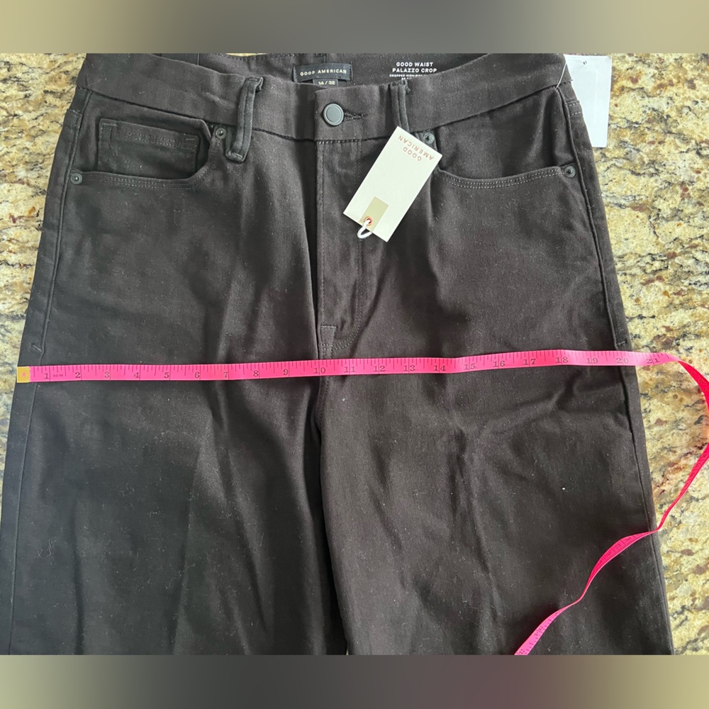 Good American Good Waist Palazzo Crop High-Waist 14/32 - Picture 7 of 13